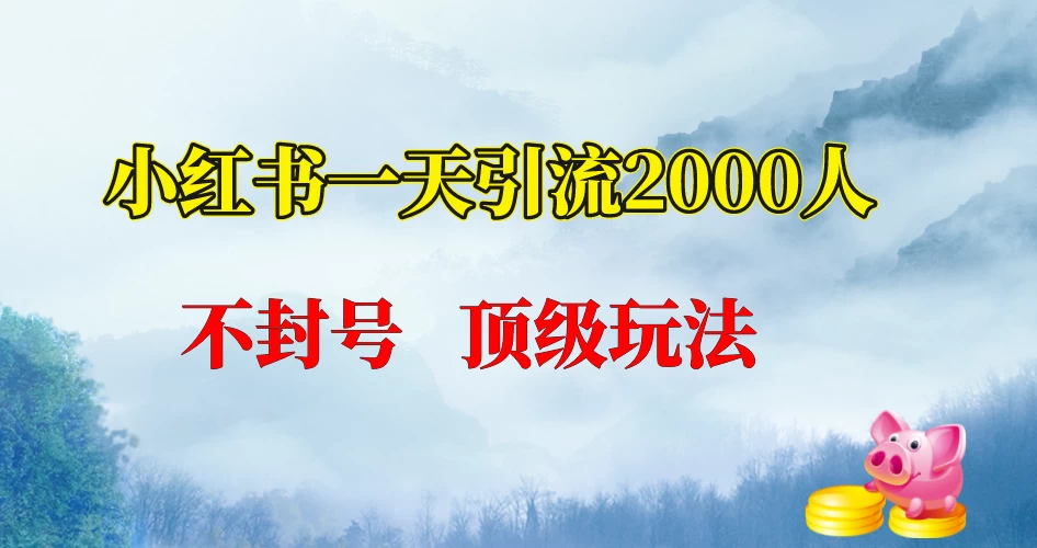 小红书一天加2000人,不封号,顶级玩法 - 项目资源网