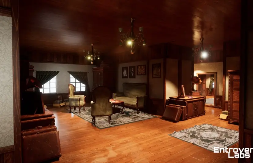复古公寓模块化室内环境（复古厨房，复古浴室） Vintage Apartment Modular Interior Environment (Vintage kitchen, Vintage Bath) - 项目资源网