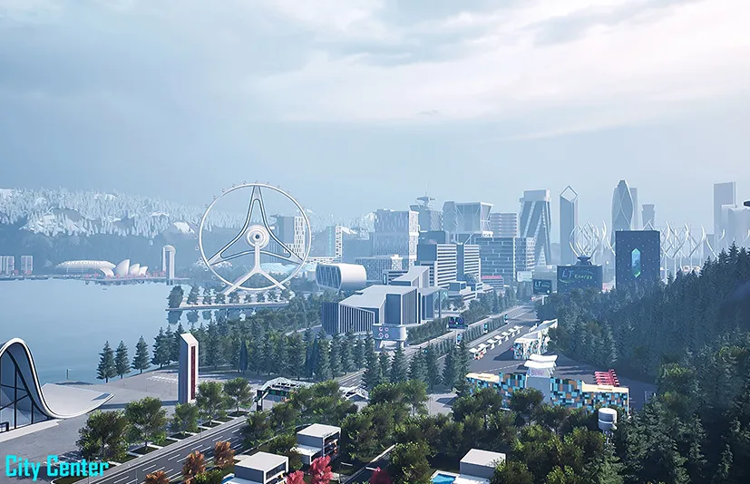 未来城市 - A Futuristic City - LAKE TOWN - 项目资源网